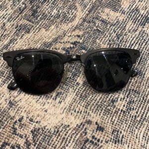 RayBan Metal Wayfarer Sunglasses Matte Black